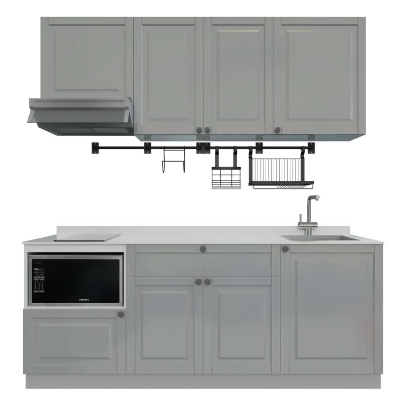 ชุดครัวสำเร็จรูป รุ่น ALICE ยาว 2.11 เมตร ติดตั้งซิงค์ด้านขวา-1
