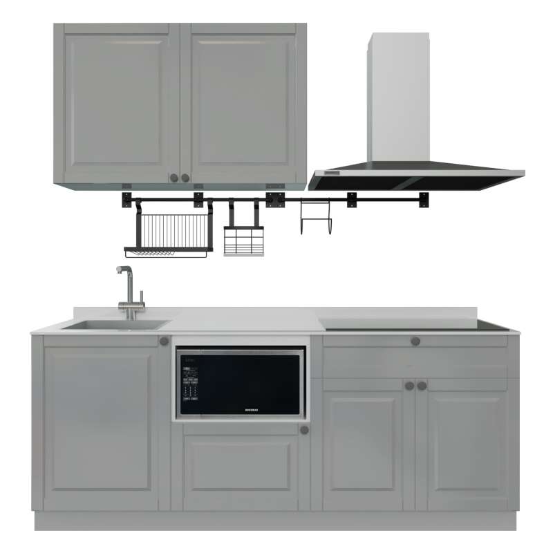 ชุดครัวสำเร็จรูป รุ่น ALICE ยาว 2.11 เมตร ติดตั้งซิงค์ด้านซ้าย-1