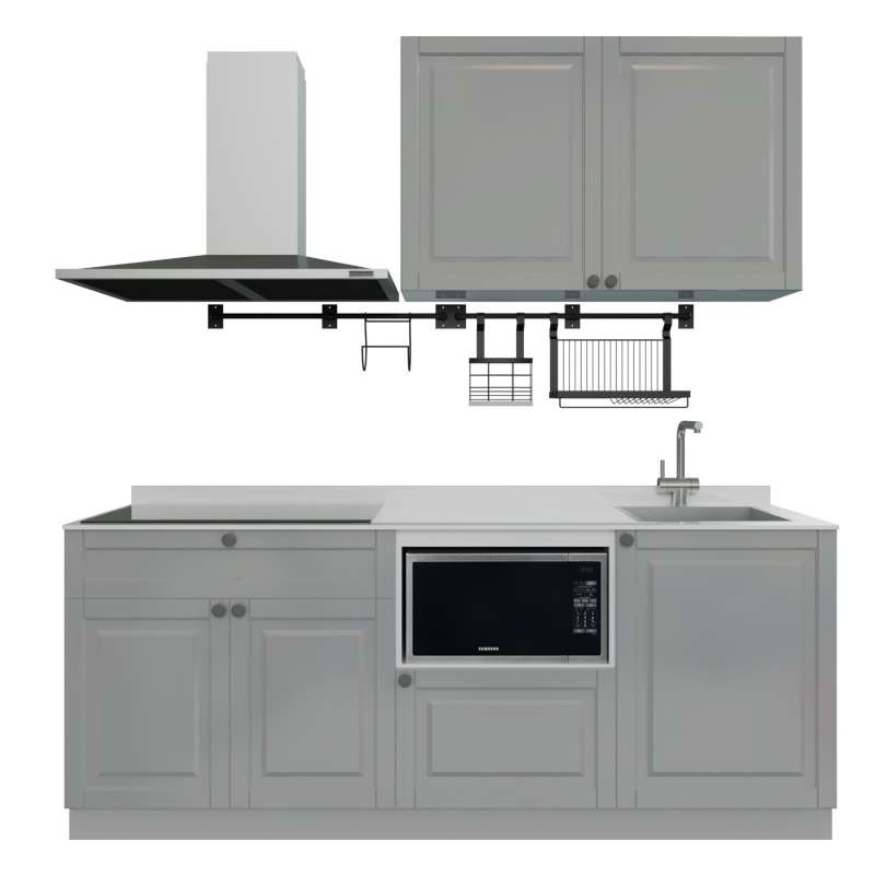 ชุดครัวสำเร็จรูป รุ่น ALICE ยาว 2.11 เมตร ติดตั้งซิงค์ด้านขวา-1