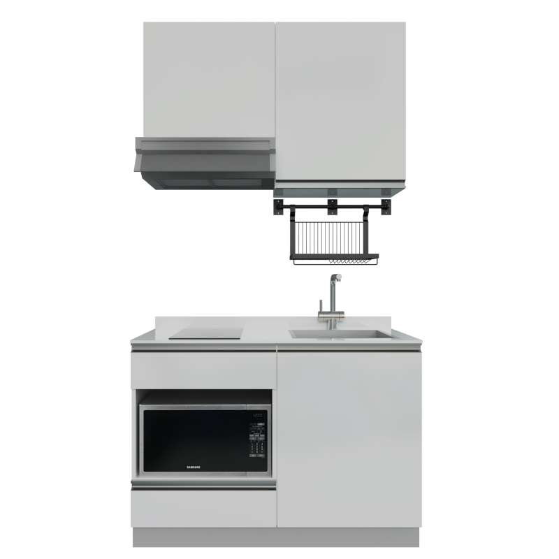 ชุดครัวสำเร็จรูป รุ่น BLANCE ยาว 1.21 เมตร ติดตั้งซิงค์ด้านขวา-1