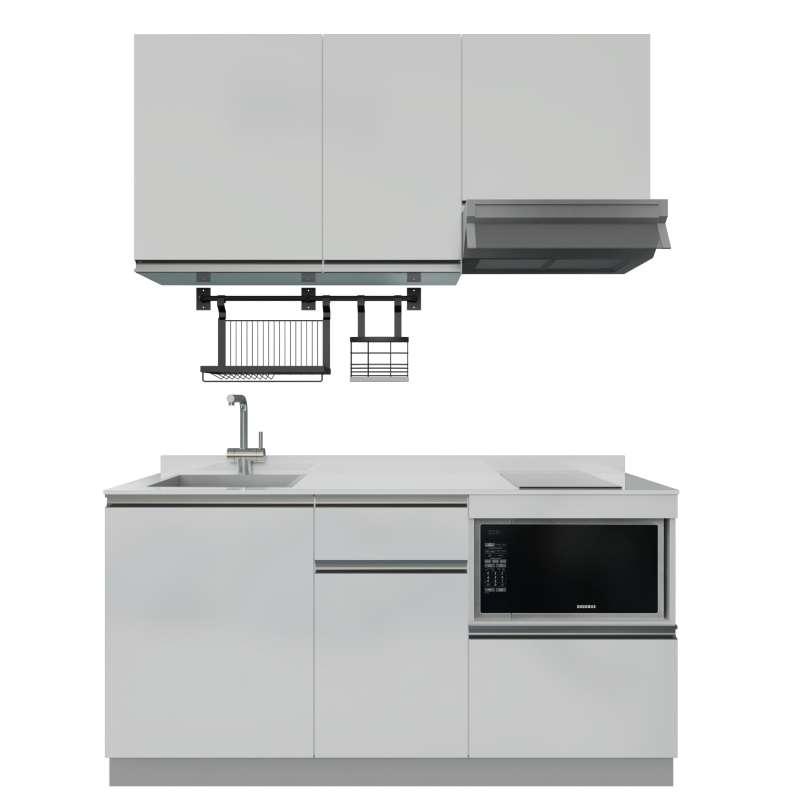 ชุดครัวสำเร็จรูป รุ่น BLANCE ยาว 1.66 เมตร ติดตั้งซิงค์ด้านซ้าย-1