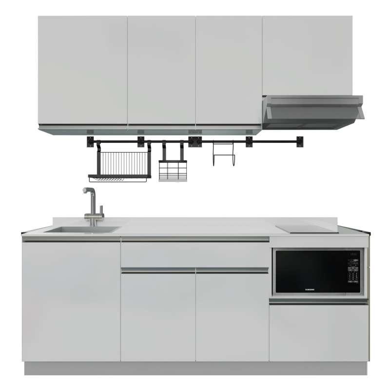 ชุดครัวสำเร็จรูป รุ่น BLANCE ยาว 2.11 เมตร ติดตั้งซิงค์ด้านซ้าย-1