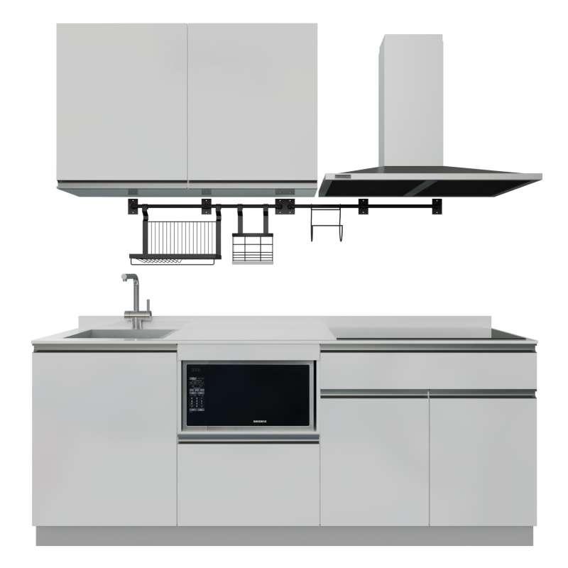 ชุดครัวสำเร็จรูป รุ่น BLANCE ยาว 2.11 เมตร ติดตั้งซิงค์ด้านซ้าย-1