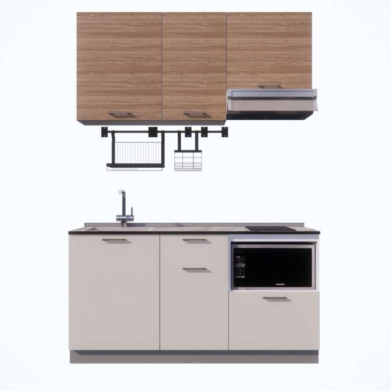 ชุดครัวสำเร็จรูป รุ่น CONTE ยาว 1.66 เมตร ติดตั้งซิงค์ด้านซ้าย-1