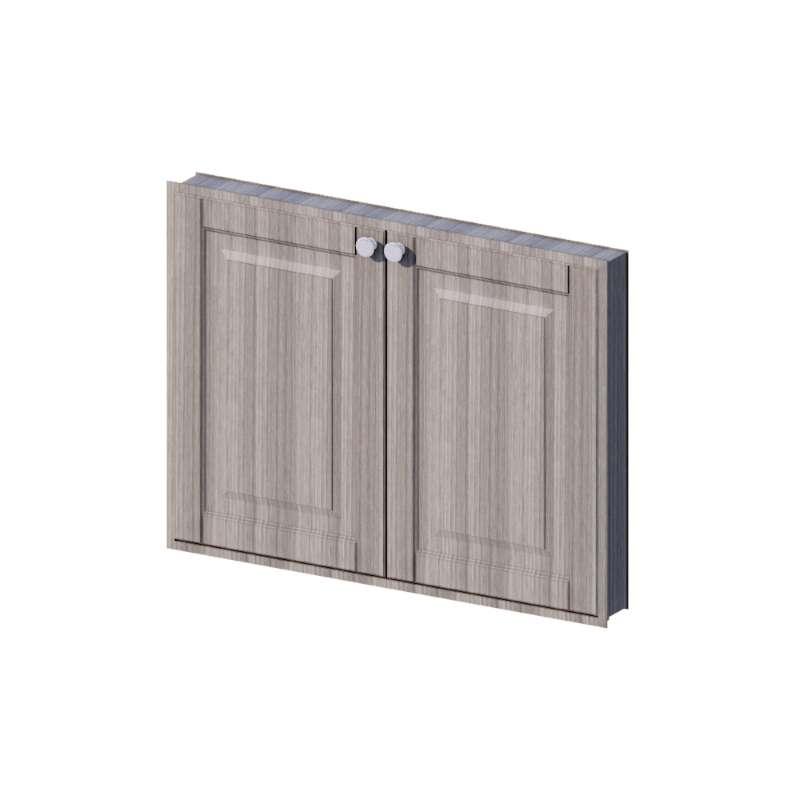 บานซิงค์คู่ รุ่น ALICE V2 80x60 ซม. สี Unique Oak-1