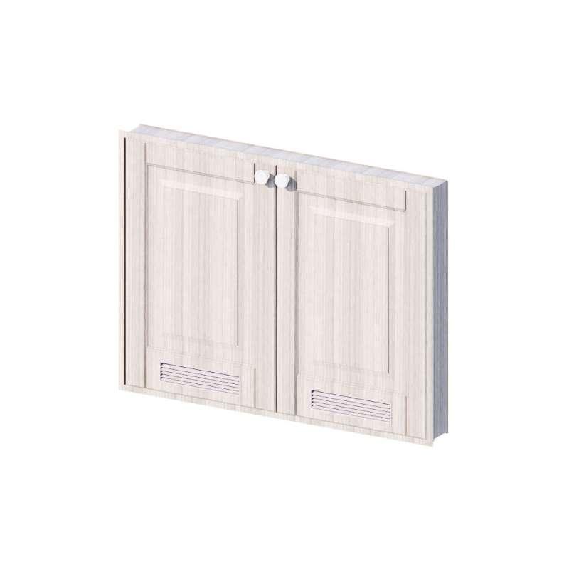 บานซิงค์คู่ช่องระบาย รุ่น ALICE V2 80x60 ซม. สี Smoky Ash-1