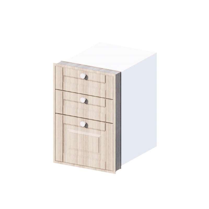 ตู้ลิ้นชัก 3 ชั้น รุ่น ALICE V2 40x60 ซม. สี Smoky Ash-1