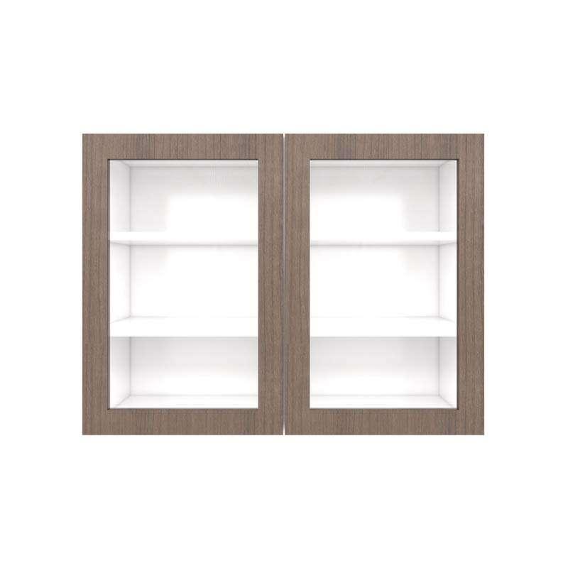ตู้แขวนบานกระจกเปิดคู่ ขนาด 80x60 cm รุ่น MATTE_W8060G_RW-1