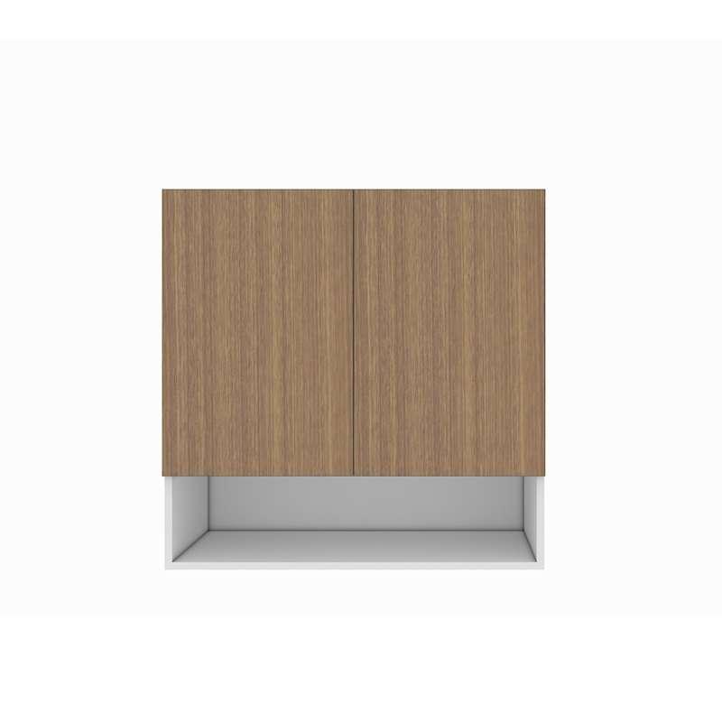 ตู้แขวนบานเปิดคู่ช่องโล่ง ขนาด 80x80 cm รุ่น MATTE_W8080MA_NT-1