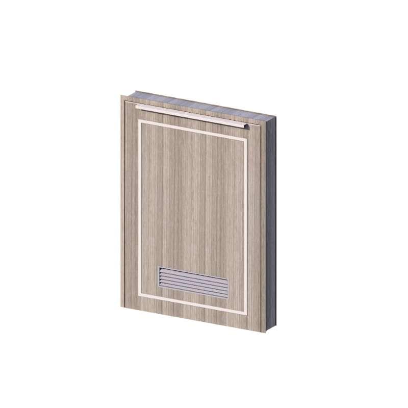 บานถังแก๊สเปิดขวา รุ่น KYLIE V2 50x70 ซม. สี Unique Oak-1