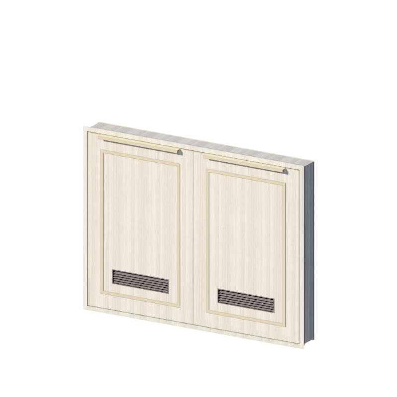 บานซิงค์คู่ช่องระบาย รุ่น KYLIE V2 80x60 ซม. สี Smoky Ash-1