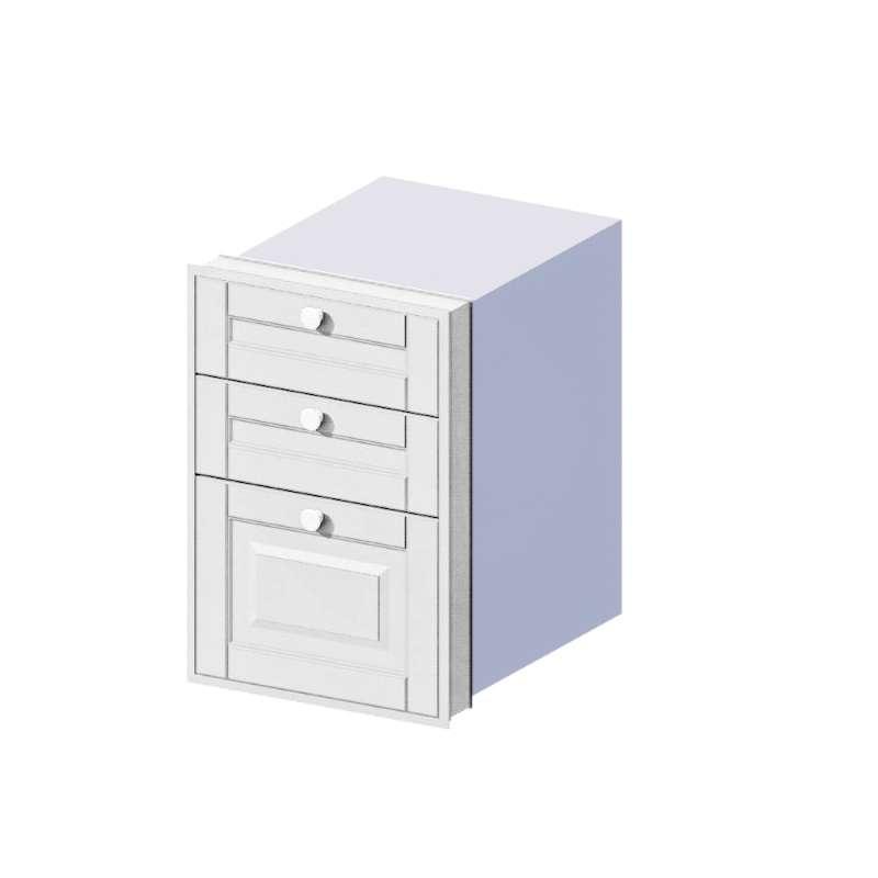 ตู้ลิ้นชัก 3 ชั้น รุ่น ALICE V2 40x60 ซม. สี White-1