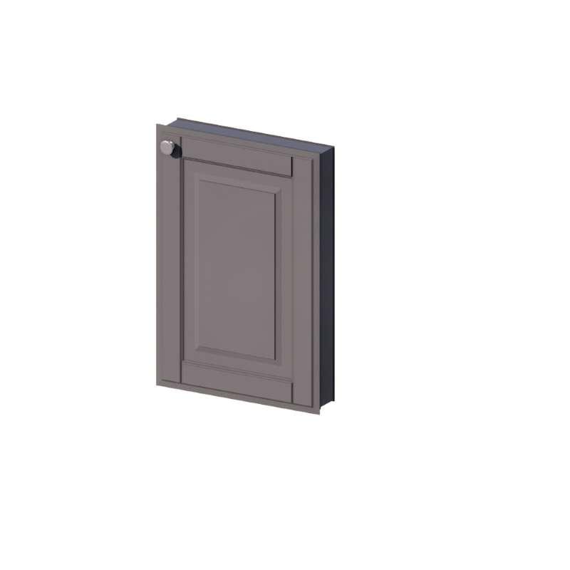 บานซิงค์เดี่ยวเปิดขวา รุ่น ALICE V2 40x60 ซม. สี Titanium Grey-1