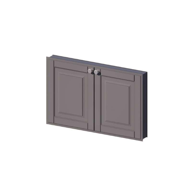 บานคู่ใต้เตา รุ่น ALICE V2 80x50 ซม. สี Titanium Grey-1