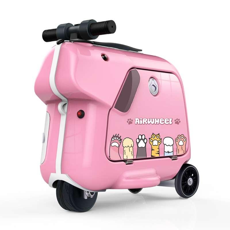 กระเป๋าเดินทางนั่งขับได้ Airwheel รุ่น SQ3 สีชมพู-1