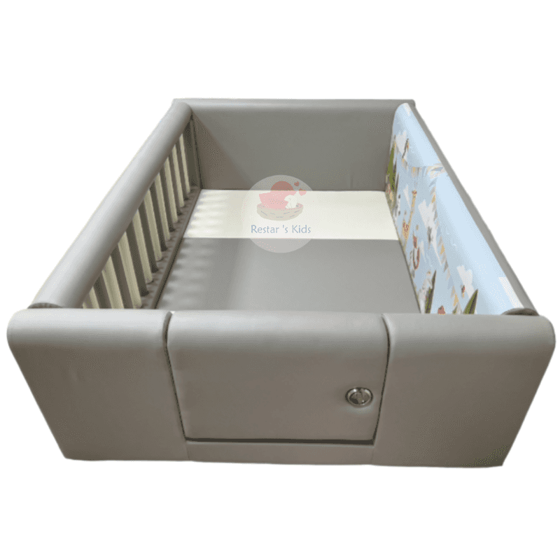 คอกกั้นเด็กRestar รุ่นBarหนัง Classic ขนาด 3.5ฟุต +ประตู-1