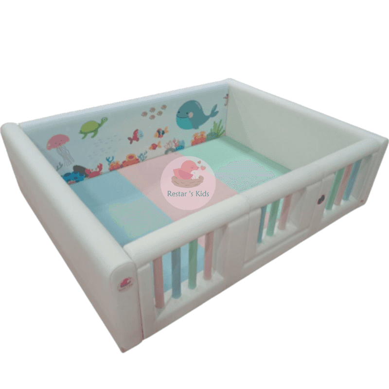 คอกกั้นเด็ก Restar  รุ่น Bar Plus ขนาด5ฟุต+ประตู-1