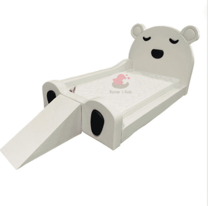 Restars kids เตียงวางพื้น รุ่น Bed Bear ขาว-1