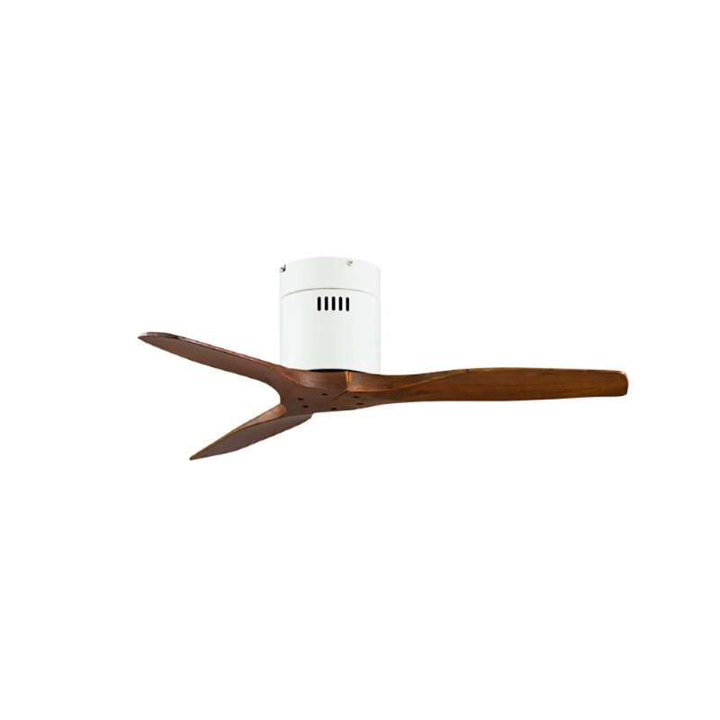 พัดลมเพดานใบพัดไม้แท้ รุ่น KEN SOLID WOOD 40นิ้ว HR สีขาว/โอ๊ค พร้อมรีโมท-1