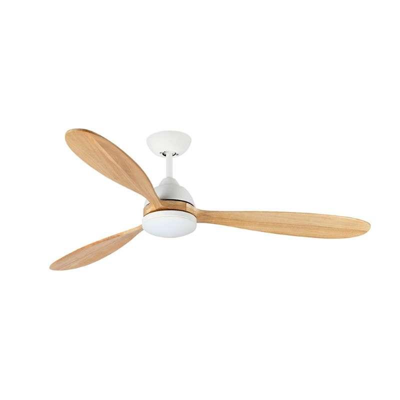 พัดลมเพดานใบพัดไม้แท้ มีไฟLED 15W รุ่น VITA 52นิ้ว สีขาว/เมเปิ้ล พร้อมรีโมท-1