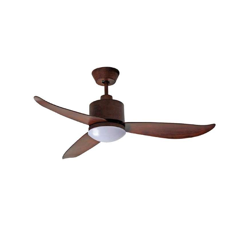 พัดลมเพดานใบพัดพลาสติก มีไฟ LED 18W รุ่น SEABIRD OD 46นิ้ว สีวอลนัท พร้อมรีโมท-1