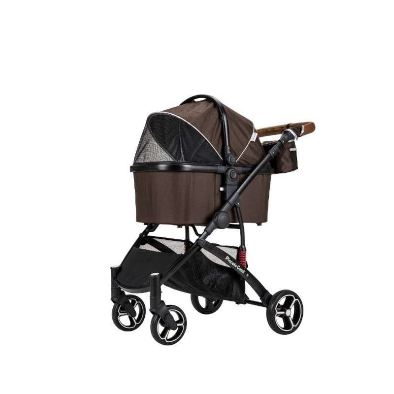 รถเข็นสำหรับสัตว์เลี้ยง Petology - Piccolocane รุ่น CARINO สีน้ำตาล-1