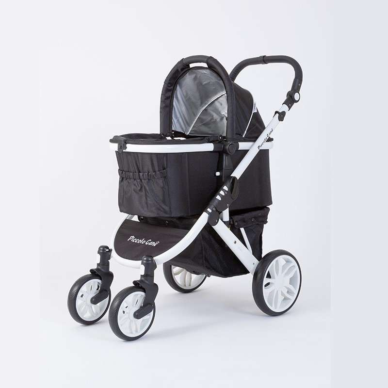 รถเข็นสำหรับสัตว์เลี้ยง Petology - Piccolocane รุ่น TANTO สีดำ/เฟรมสีดำ-1