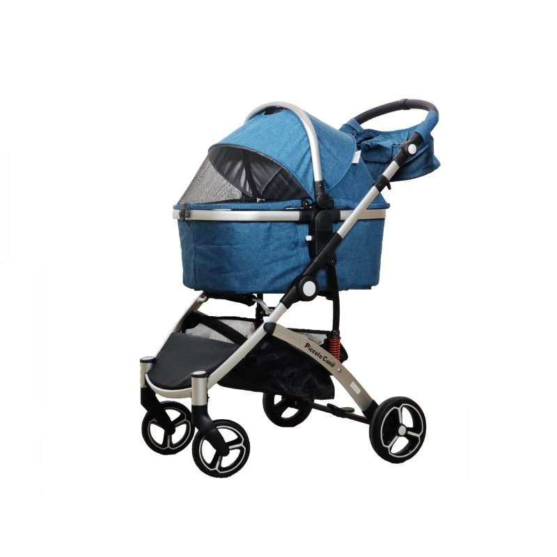 รถเข็นสำหรับสัตว์เลี้ยง Petology - Piccolocane รุ่น CARINO สีน้ำเงิน-1