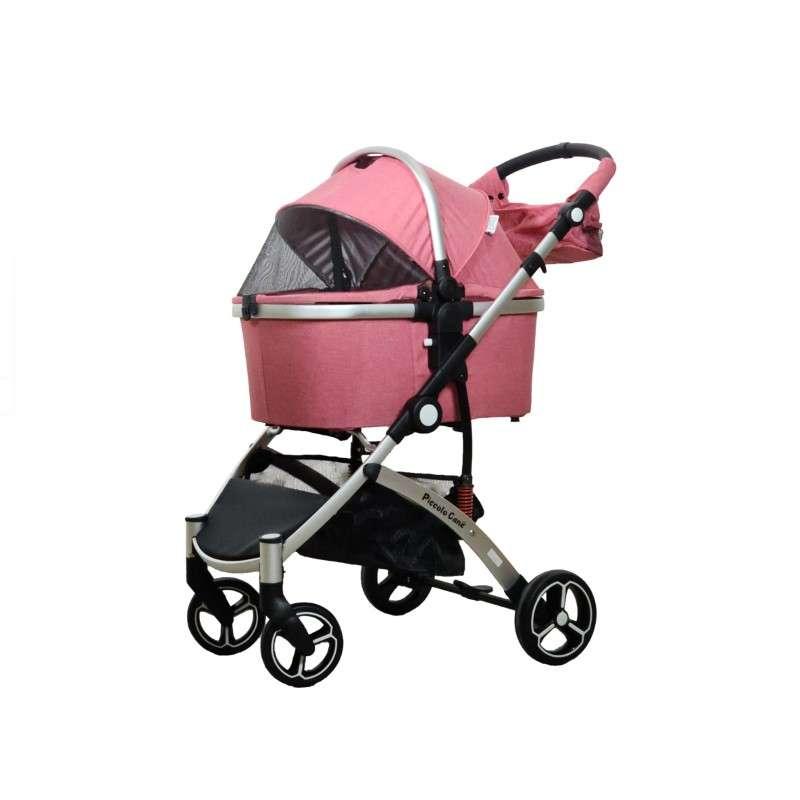 รถเข็นสำหรับสัตว์เลี้ยง Petology - Piccolocane รุ่น CARINO สีชมพู-1