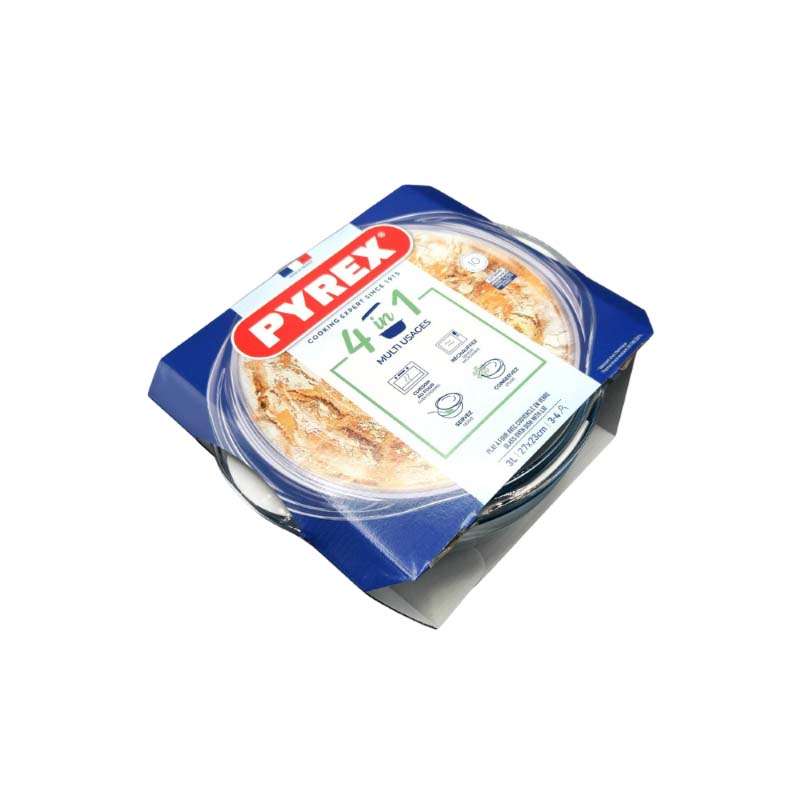 ชามแก้วพร้อมฝา Pyrex รุ่น P-00-208A (สีขาวใส) ขนาด 2.3 L.-1