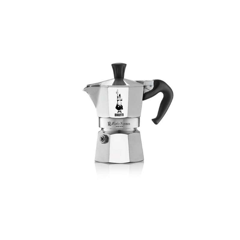 หม้อต้มกาแฟ Bialetti Moka Pot รุ่น Moka Express (โมคา เอ็กซ์เพรส) - Silver [BL-0001161] ขนาด 1 ถ้วย-1