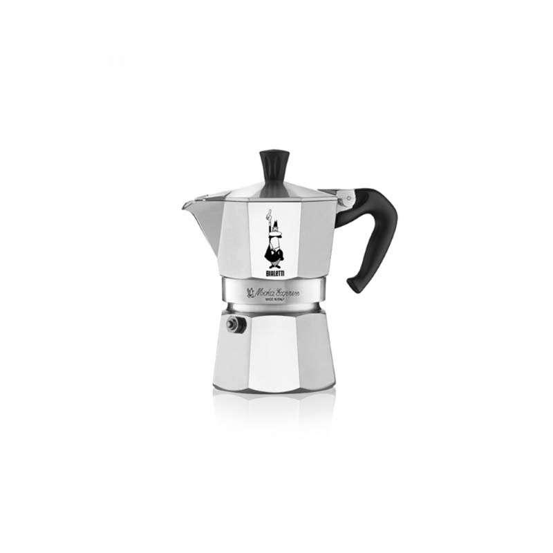หม้อต้มกาแฟ Bialetti Moka Pot รุ่น Moka Express (โมคา เอ็กซ์เพรส) - Silver [BL-0001162] ขนาด 3 ถ้วย-1