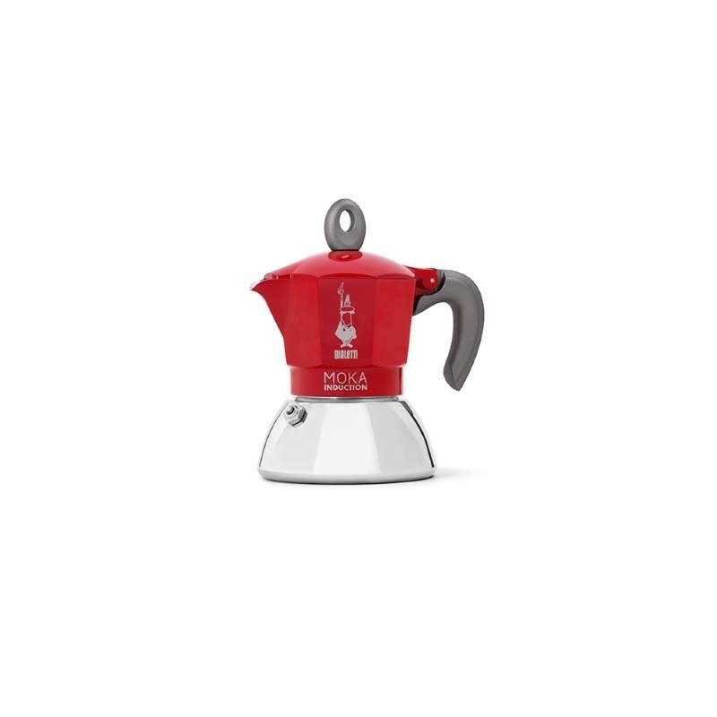 หม้อต้มกาแฟ Moka Pot รุ่น Moka Induction - Red/Silver [BL-0006942]  ขนาด 2 ถ้วย-1