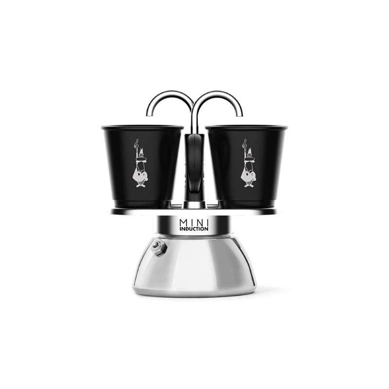 หม้อต้มกาแฟ Moka Pot รุ่น Mini Express Induction - Black/Silver [BL-0007310] ขนาด 2 ถ้วย-1