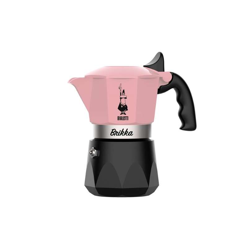 หม้อต้มกาแฟ Moka Pot รุ่น Brikka Candy Pink 2023 (บริกก้า แคนดี้พิงค์) [BL-0007331] ขนาด 2 ถ้วย-1