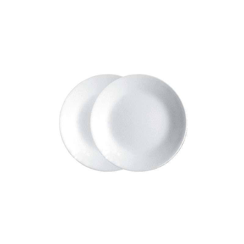 จานขนมปัง Corelle ลาย JUST WHITE สีขาว 2 ชิ้น/C-03-106 N LP-2 ขนาด 7 นิ้ว (18 cm.)-1