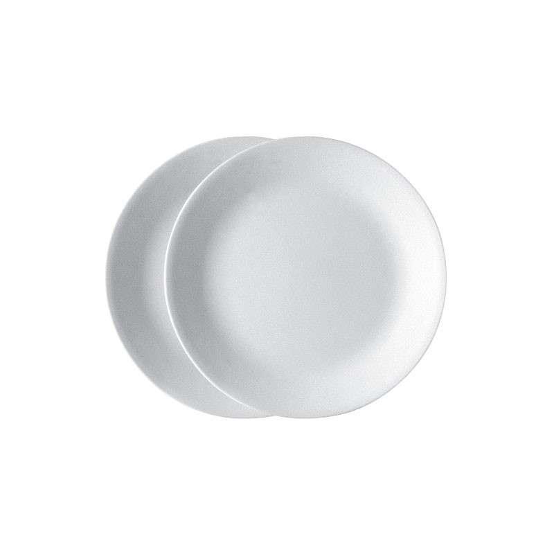 จานอาหาร Corelle ลาย JUST WHITE สีขาว 2 ชิ้น/C-03-10 -N LP-2 ขนาด 8.5 นิ้ว (21 cm.)-1