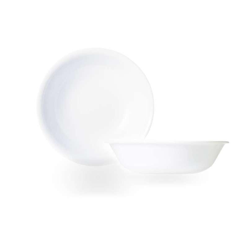 ชามขนมหวาน Corelle ลาย JUST WHITE สีขาว 2 ชิ้น/C-03-410 N LP-2 ขนาด 290 ml. 5.4 นิ้ว (13.5 cm.)-1