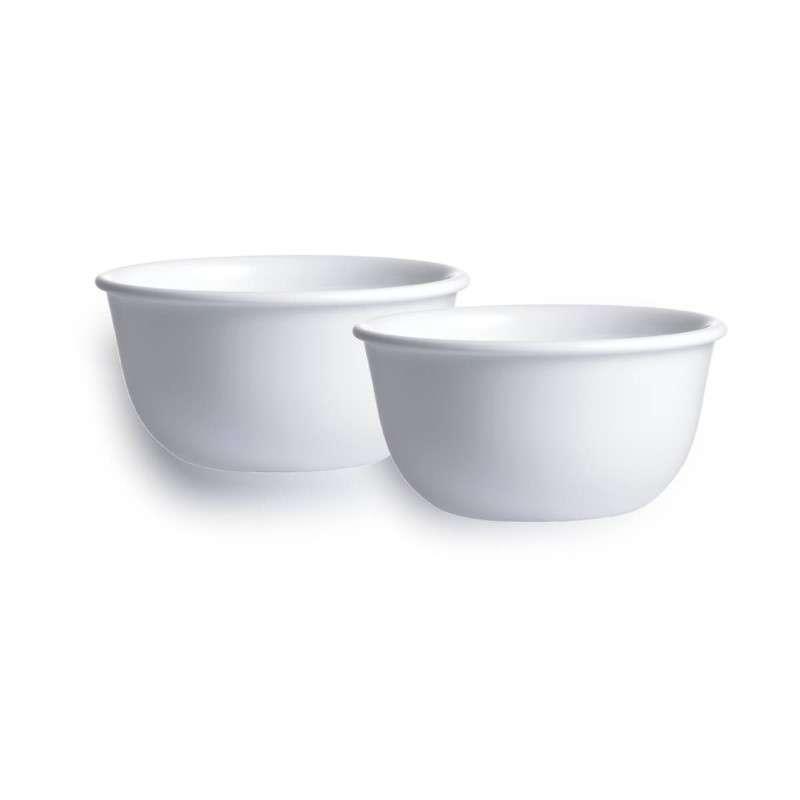 ชามข้าว Corelle ลาย JUST WHITE สีขาว 2 ชิ้น/C-03-411-N-LP-2 ขนาด 11ออนซ์/325 ML.-1