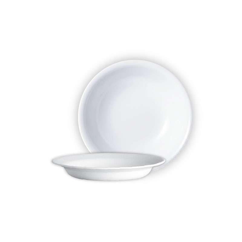 จานซุปมีขอบ Corelle ซม.ลาย JUST WHITE สีขาว 2 ชิ้น/C-03-415 N LP-2 ขนาด 8.5 นิ้ว (21 cm.)-1