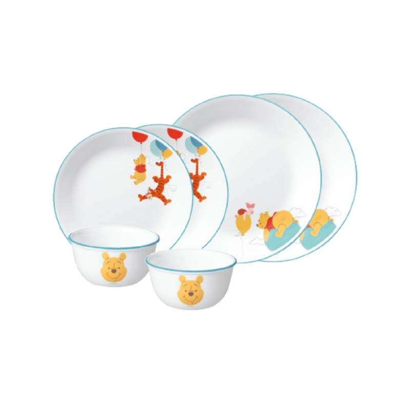 ชุดจานชาม Corelle ลาย Pooh and friends เซต 6 ชิ้น /C-6D-POOH2-SS-1