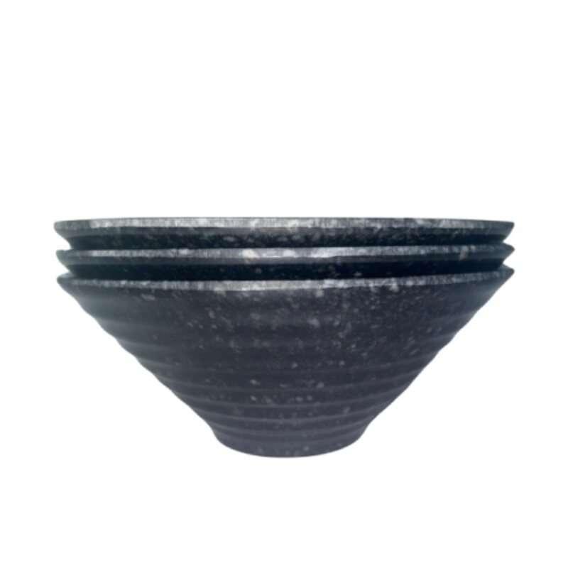 ชามเมลามีนลายคลื่น 9 นิ้ว ลาย Marble แพ็ค 3 ใบ-1