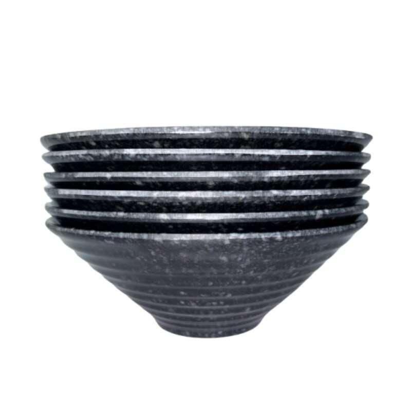 ชามเมลามีนลายคลื่น 9 นิ้ว ลาย Marble แพ็ค 6 ใบ-1