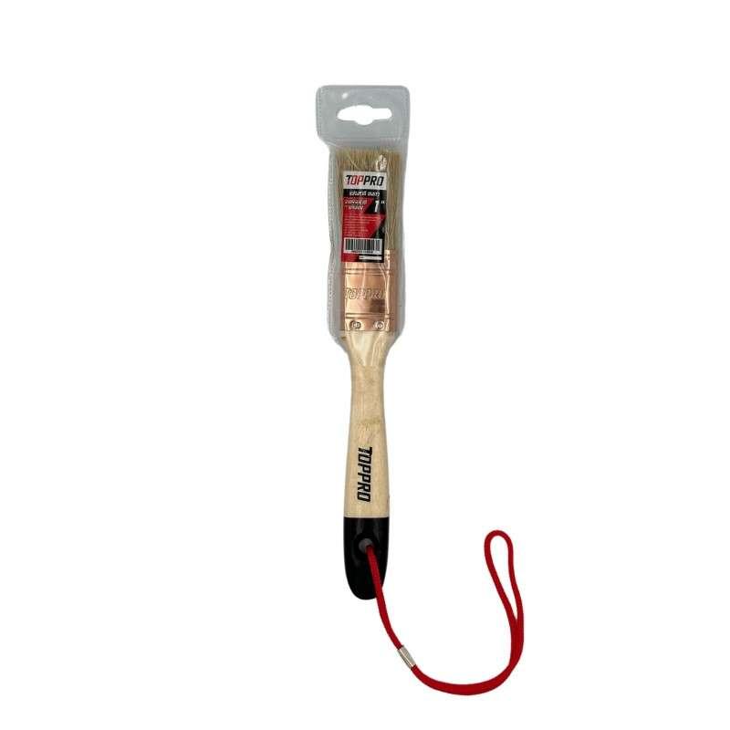 แปรงทาสีขนธรรมชาติ สีขาว 1" TOPPRO (12 ชิ้น)-1