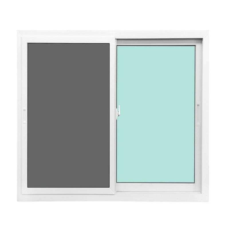 หน้าต่างบานเลื่อน UPVC Unix Super+ มีมุ้งลวด ขนาด 120x110 ซม. สีขาว -1