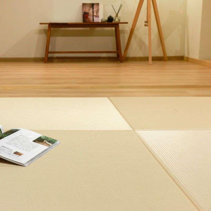 เสื่อทาทามิ Migusa Tatami ขนาด83x83cm  Meseki Ivory-1