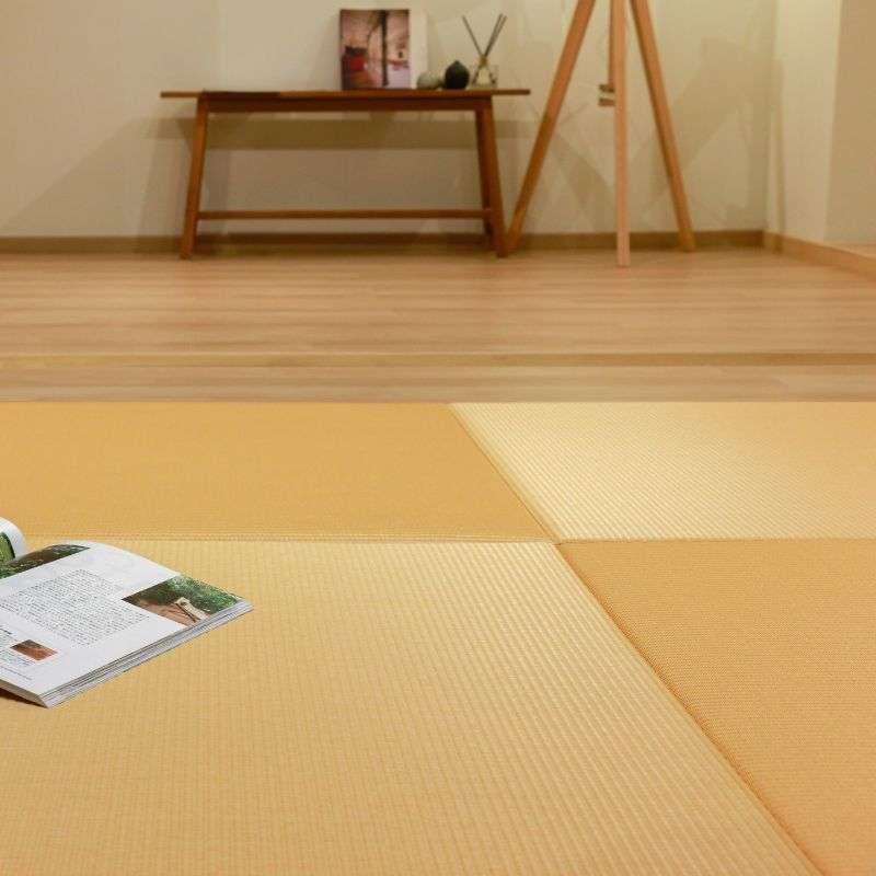 เสื่อทาทามิ Migusa Tatami ขนาด83x83cm  Meseki Yellow-1