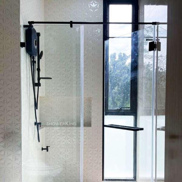 ฉากกั้นอาบน้ำ ROYALE 2000 บานเปิด+บานฟิกซ์ อุปกรณ์สีพิเศษ-1