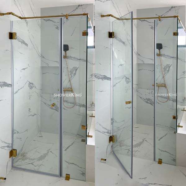 ฉากกั้นอาบน้ำ ROYALE 2000 Plus บานเปิด+บานฟิกซ์ นวัตกรรมกันน้ำ 99% สีพิเศษ-1