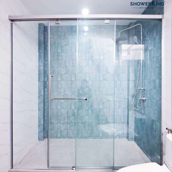 ฉากกั้นอาบน้ำ ROYALE 5000 บานเลื่อนหน้าตรง 2 ตอน-1